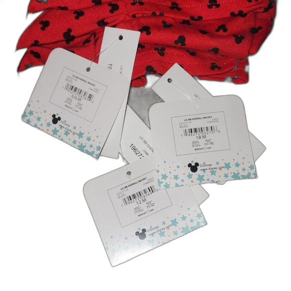 Disney Micky Mouse Overall and T-shirt outfit set 12m - Picture 5 of 10